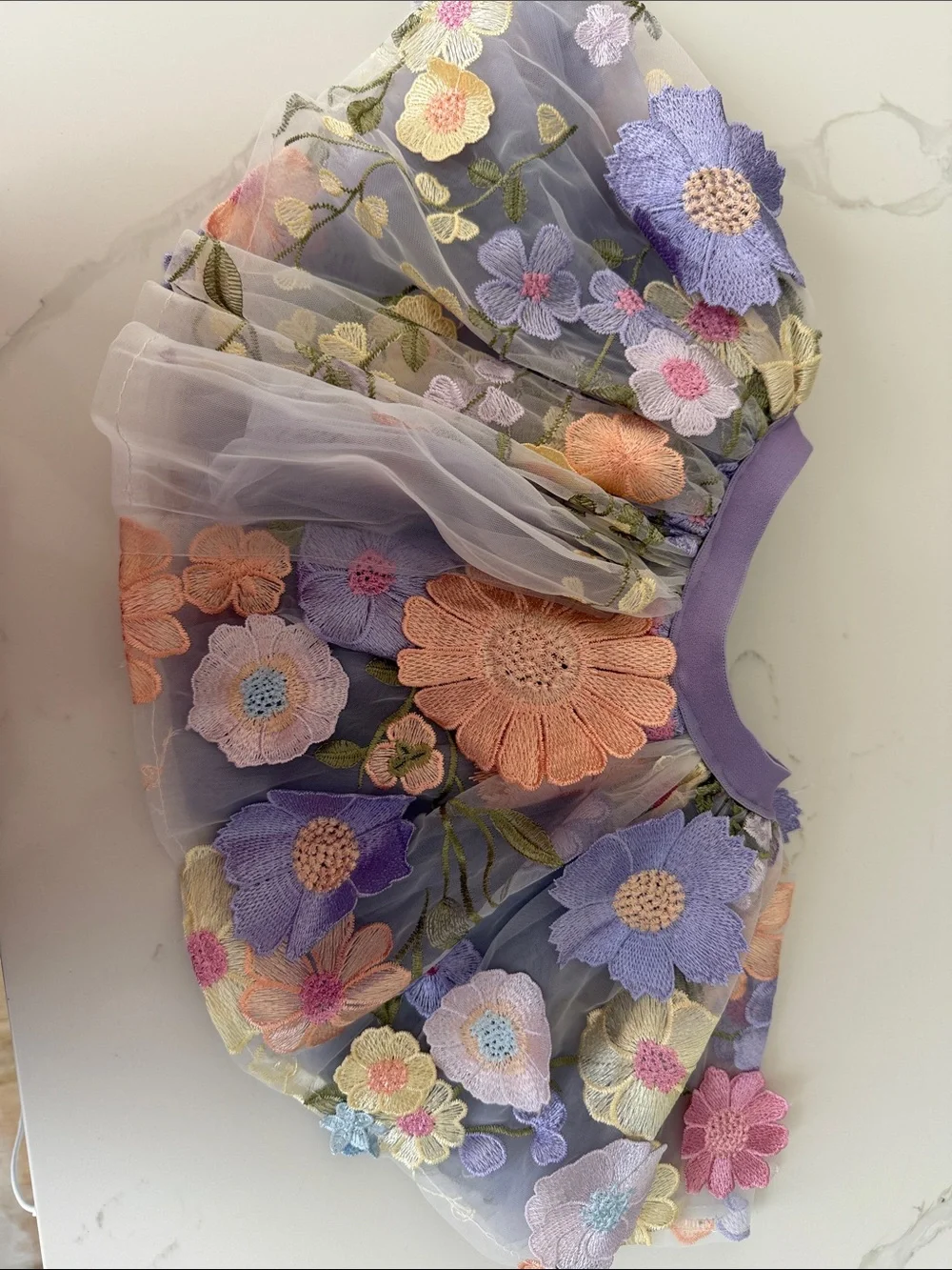 floral fairy wings and skirt for a todler- Pastel Lilac